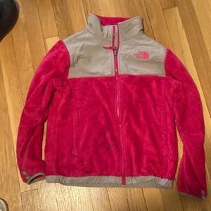 The North Face Pink and Gray Fleece Girl’s Jacket